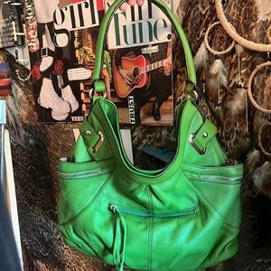 Green Etienne Aigner Hand Bag
